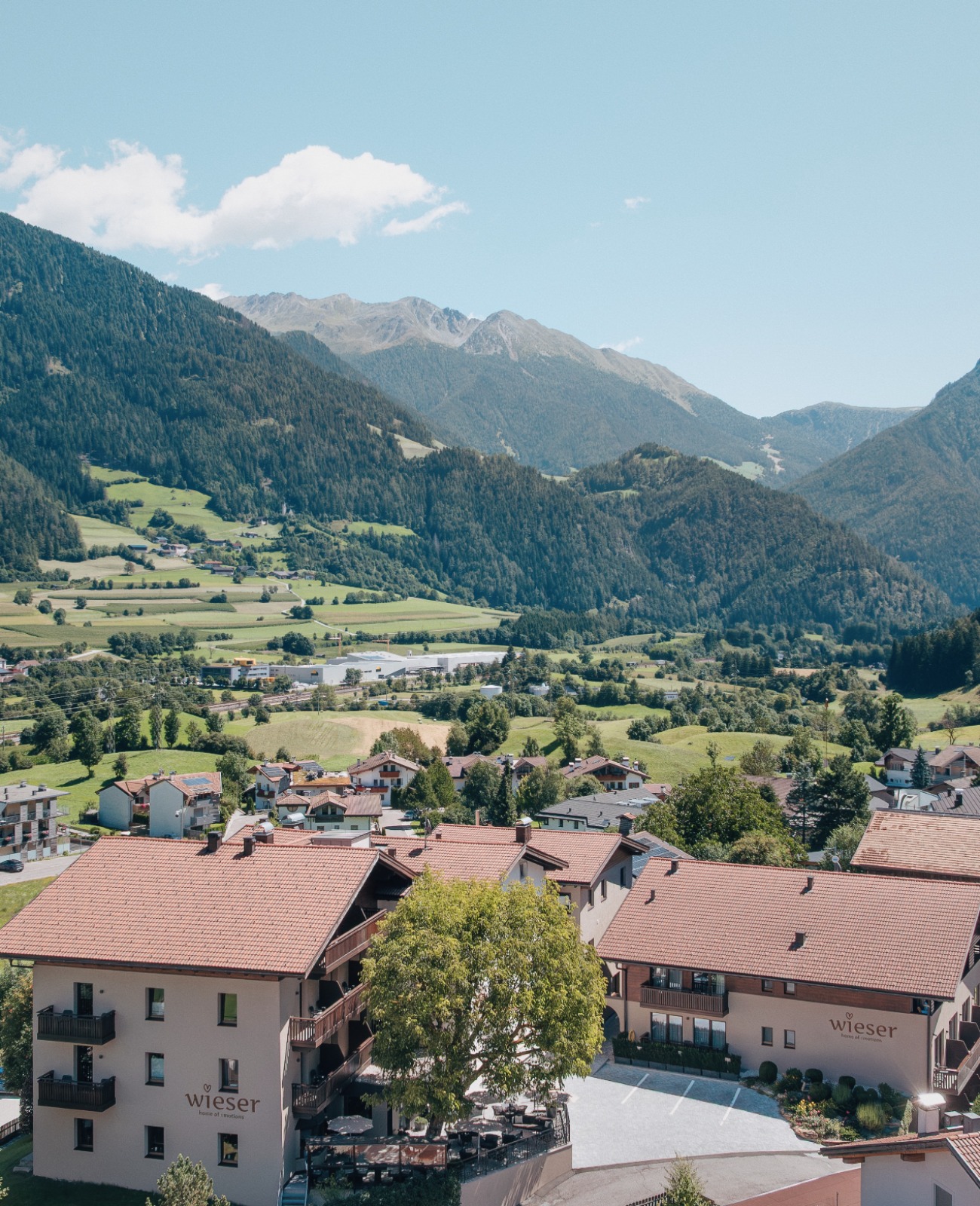 Luftaufnahme Hotel Wieser