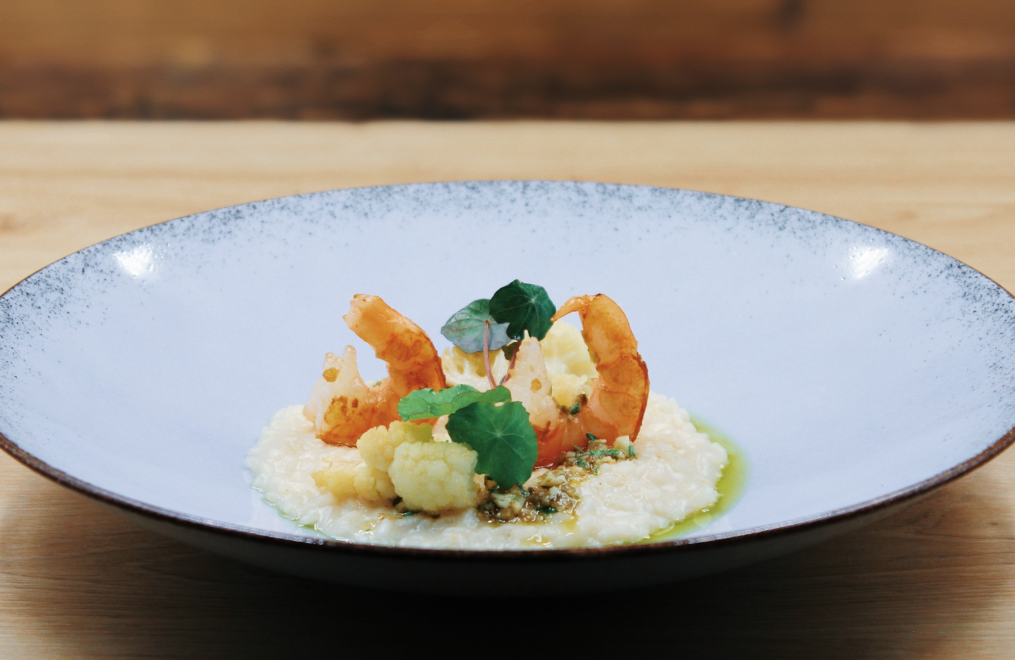 Rice with shrimp as a garnish - Hotel Wieser