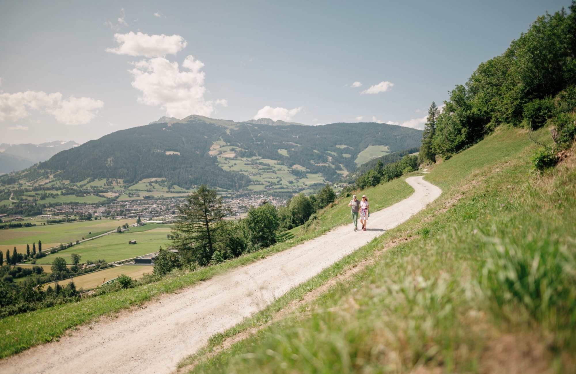 A couple hiking in South Tyrol - Hotel Wieser